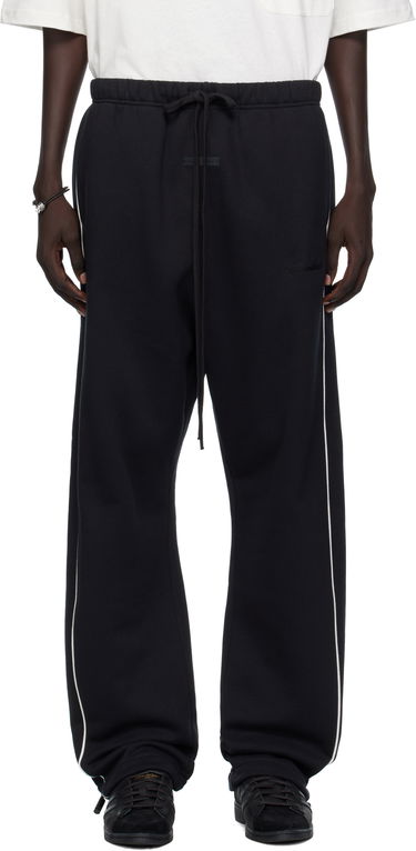 Спортни панталони Fear of God Fear of God ESSENTIALS Relaxed Fleece Piping Sweatpants Черно | 130SP258060F, 0