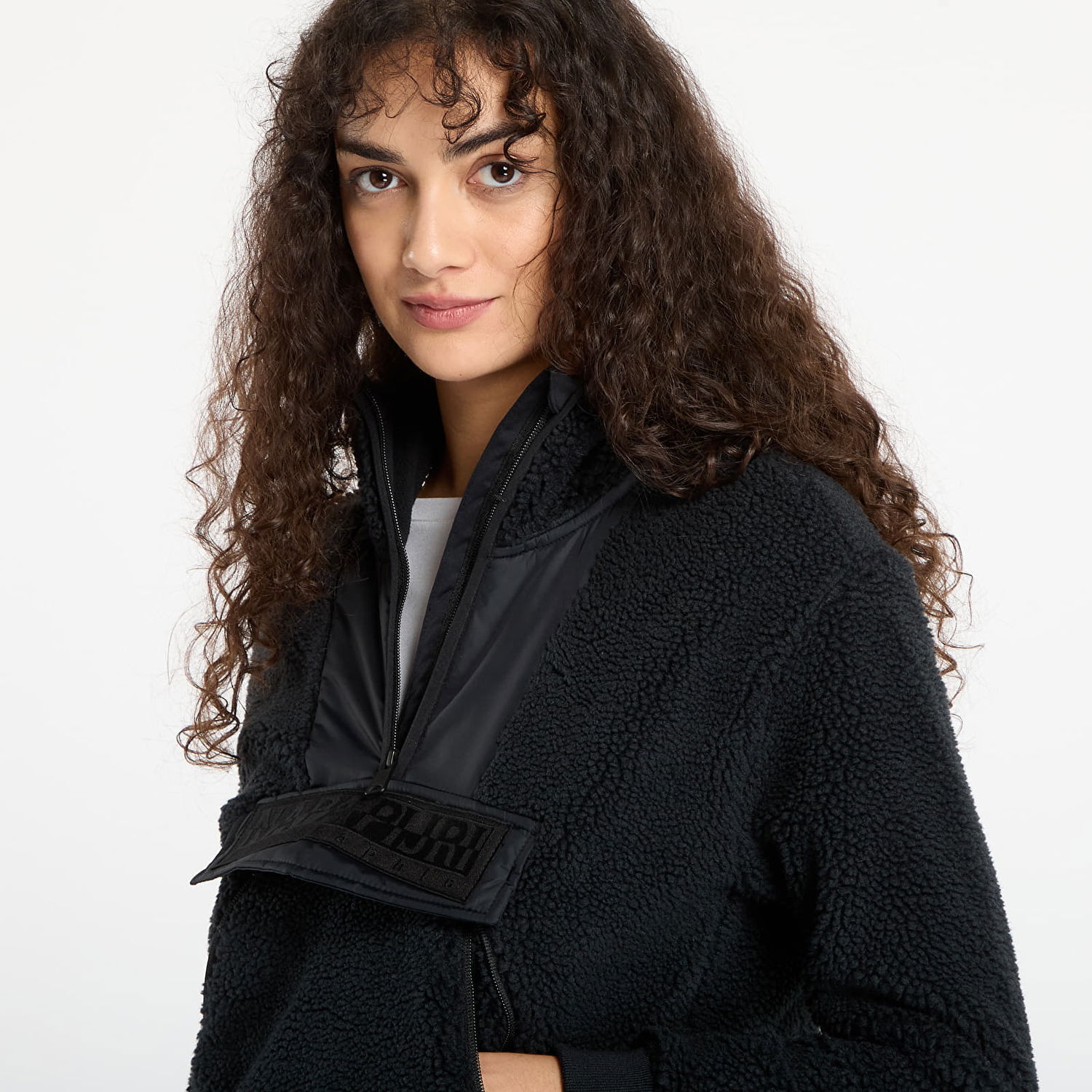 Суитчър Napapijri T-Seline Half-Zip Sherpa Fleece Pullover Черно | NP0A4HYO0411, 1