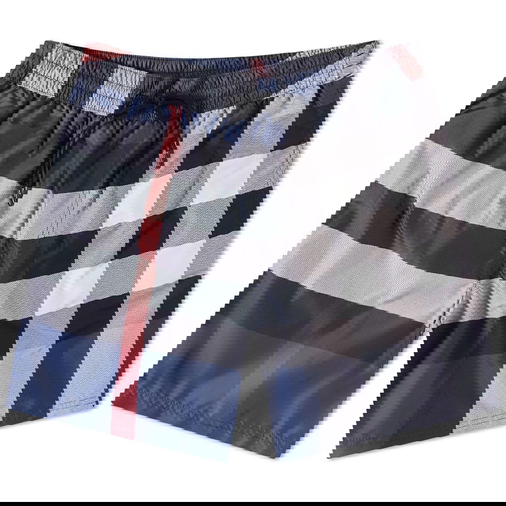 Бански Burberry Guildes Oversize Check Swim Short Тъмно синьо | 8013879-A5805, 0