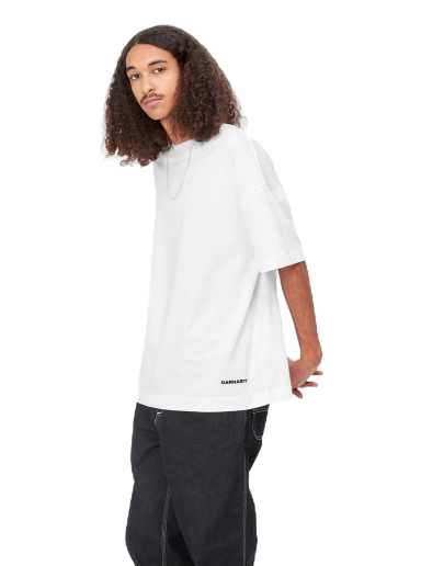 Тениска Carhartt WIP S/S Link Script T-Shirt Бяло | I031373_00A_XX