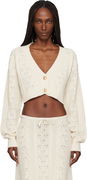 Noah Wool Cable Crop Cardigan