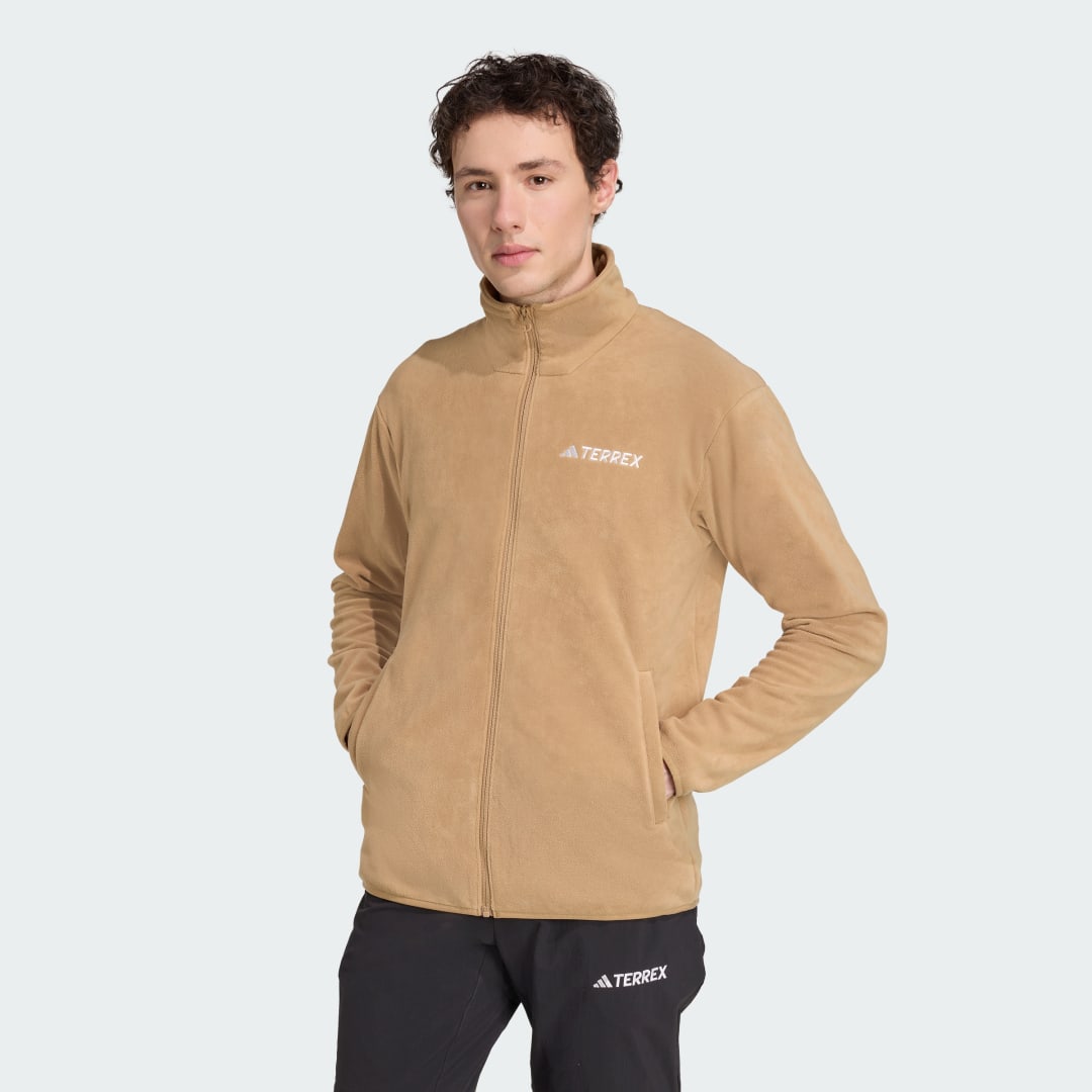 Яке adidas Performance Multi Essentials Full-Zip Fleece Jacket Бежово | JM3115, 0