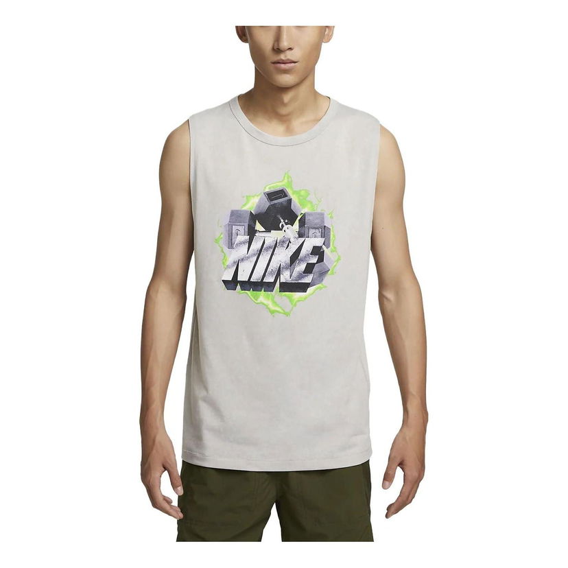 Потник Nike Training Graphic Tank Top Сиво | DX0909-012