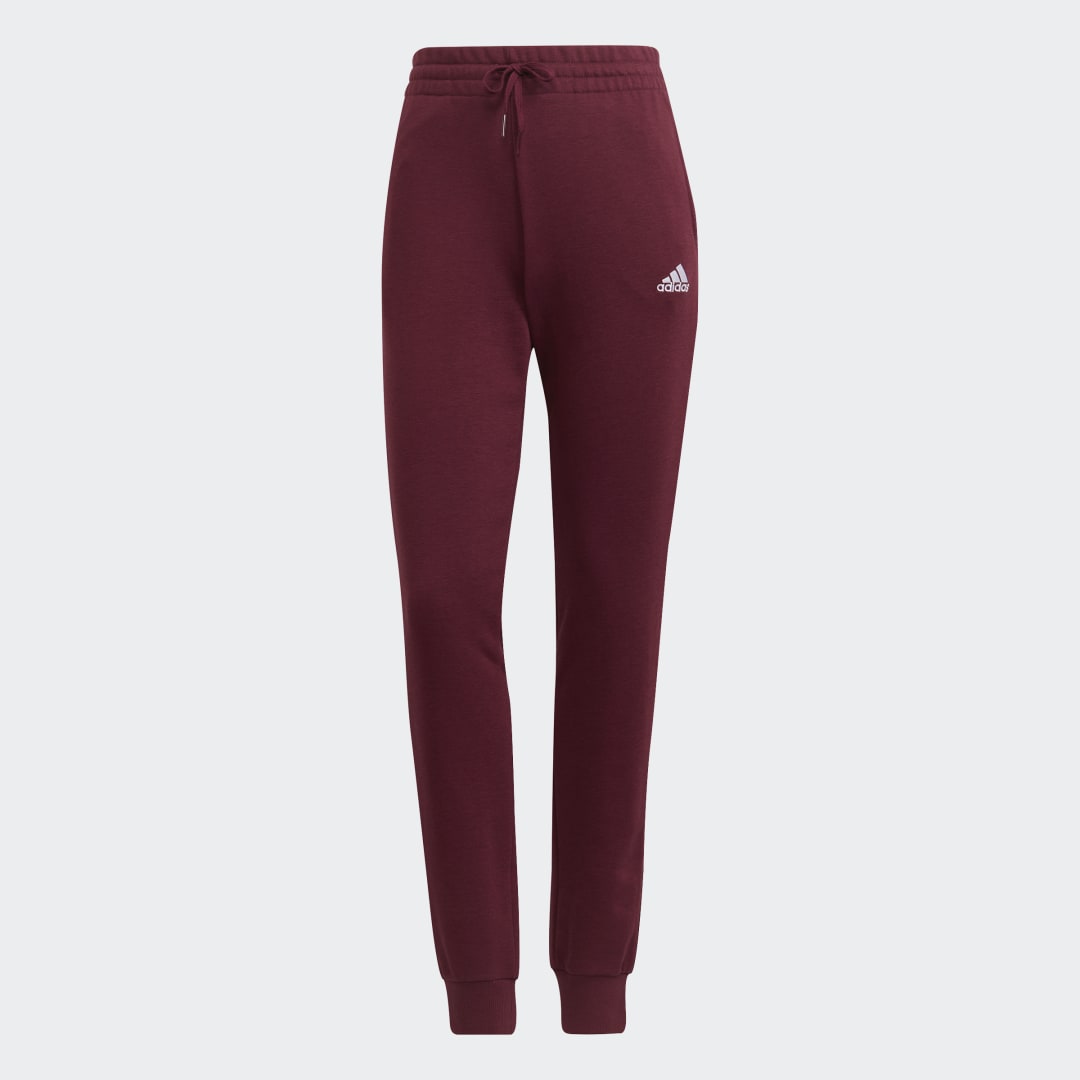 Спортни панталони adidas Performance Essentials Logo French Terry Pants Червено | H07860, 1