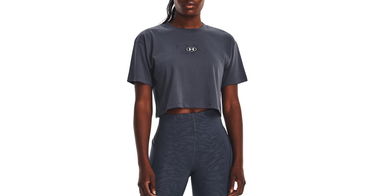 Съкратен топ Under Armour Branded Logo Crop Tee Сиво | 1376751-044, 1