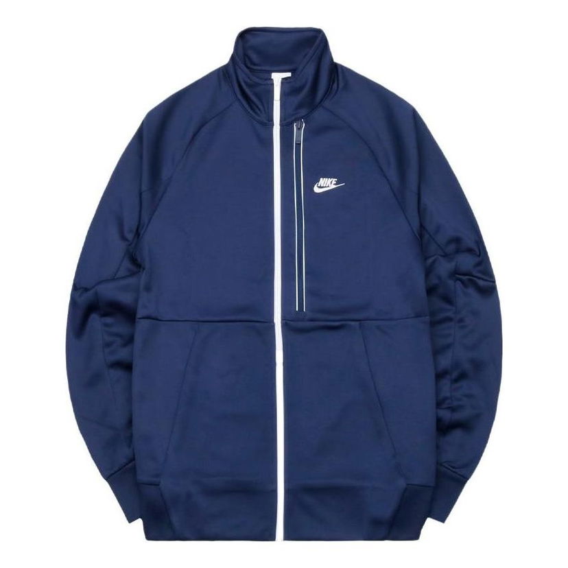 Суитчър Nike Casual Stand Collar Jacket Синьо | DA0004-410