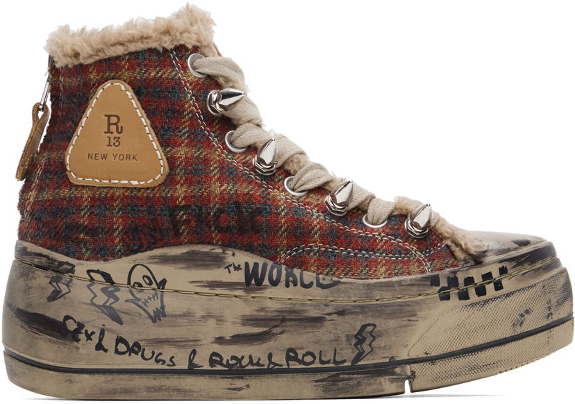 Облекло R13 R13 Kurt High Top Многоцветен | R13MS5029-S154T