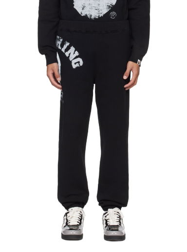 Спортни панталони BAPE Big College Sweatpants Черно | 001PTJ801001M