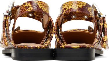 Pокля GANNI GANNI Feminine Buckle Flats Жълто | S2940, 1