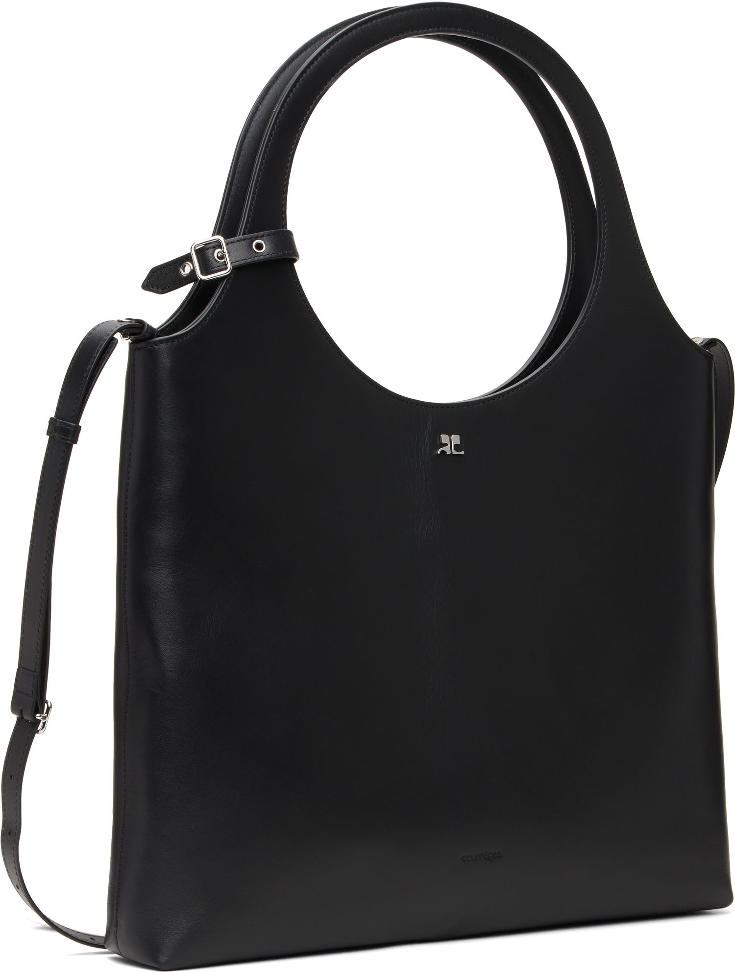 Дамска чанта Courrèges Courrèges Holy Day Leather Tote Bag Черно | 125GSA161CR0065, 1
