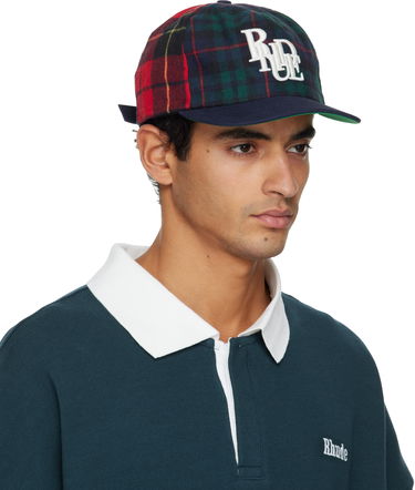 Шапка с козирка Rhude Flannel Plaid Scramble Logo Cap Многоцветен | RHFW25HA02851, 1