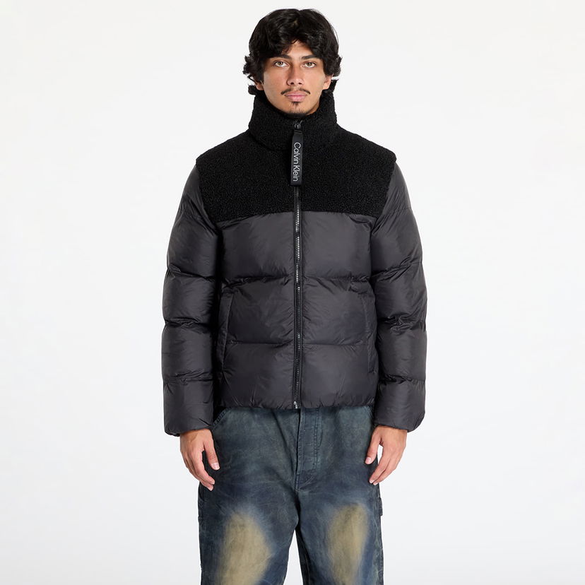 Пухо яке CALVIN KLEIN Sherpa Puffer Jacket Black Черно | J30J326091 BEH