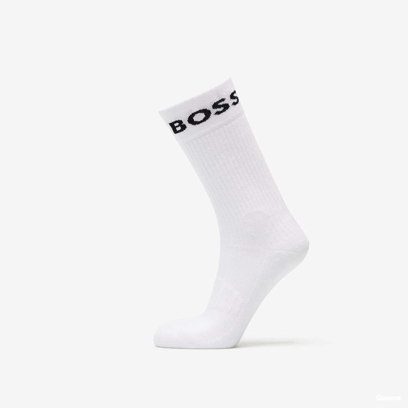 Чорапи BOSS Hugo 2-Pack of Quarter-Length Socks in Stretch Fabric White Бяло | 50469747-100, 1