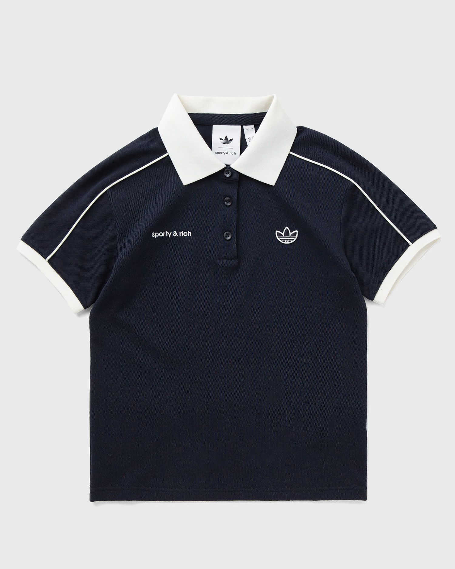 Поло тениска adidas Originals Sporty & Rich Polo Shirt Тъмно синьо | JL7198, 1