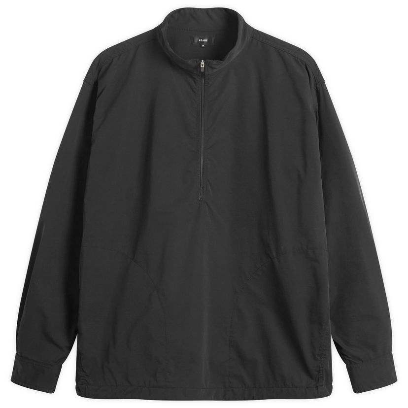 Суитчър BEAMS Tech Stand Collar Quarter-Zip Pullover Черно | 1111-1249-803-19