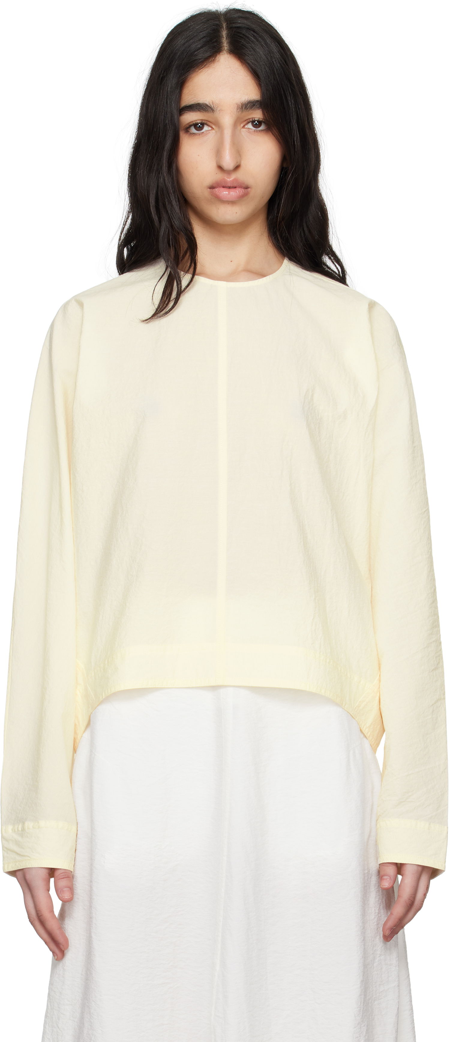 Пуловер TOTEME TOTEME Batwing Top Жълто | 252-WRT0431-FB0375, 0
