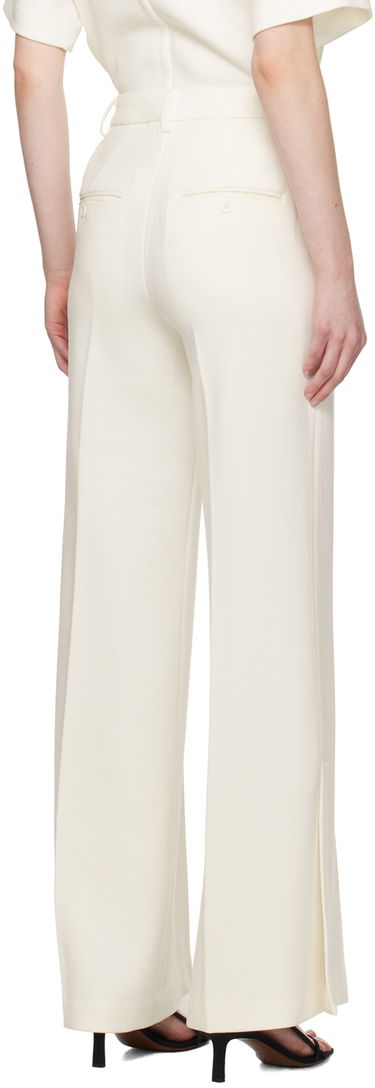 Панталони Anine Bing ANINE BING Women's Lyra High-Rise Wide-Leg Dress Pants Бяло | A-03-3275-100, 2