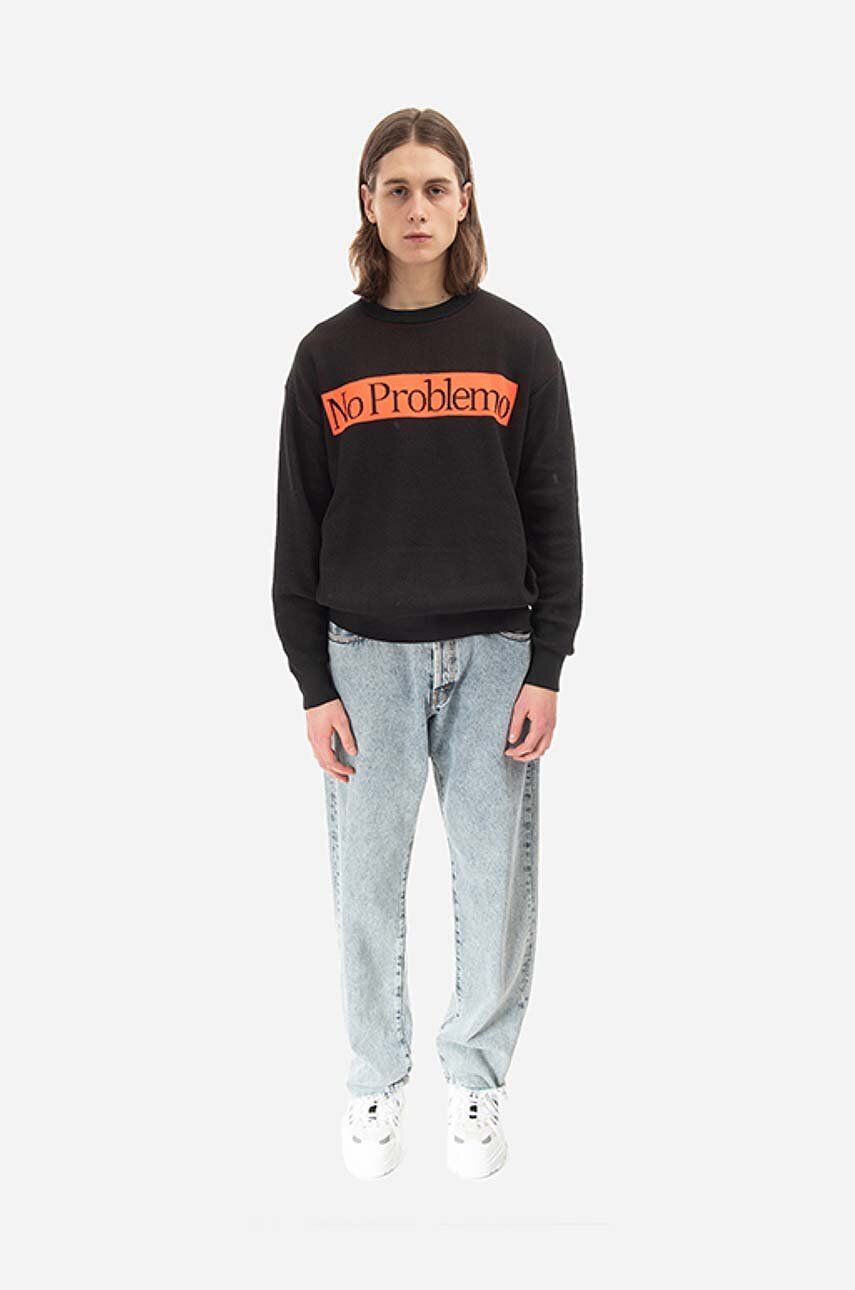 Пуловер Aries Sweater Черно | AR20019, 1