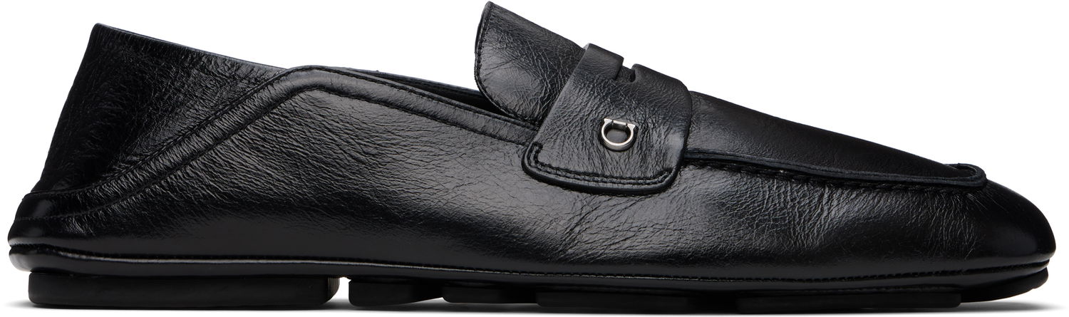 Грижа за обувките FERRAGAMO Ferragamo Calfskin Loafers Черно | 778873, 0
