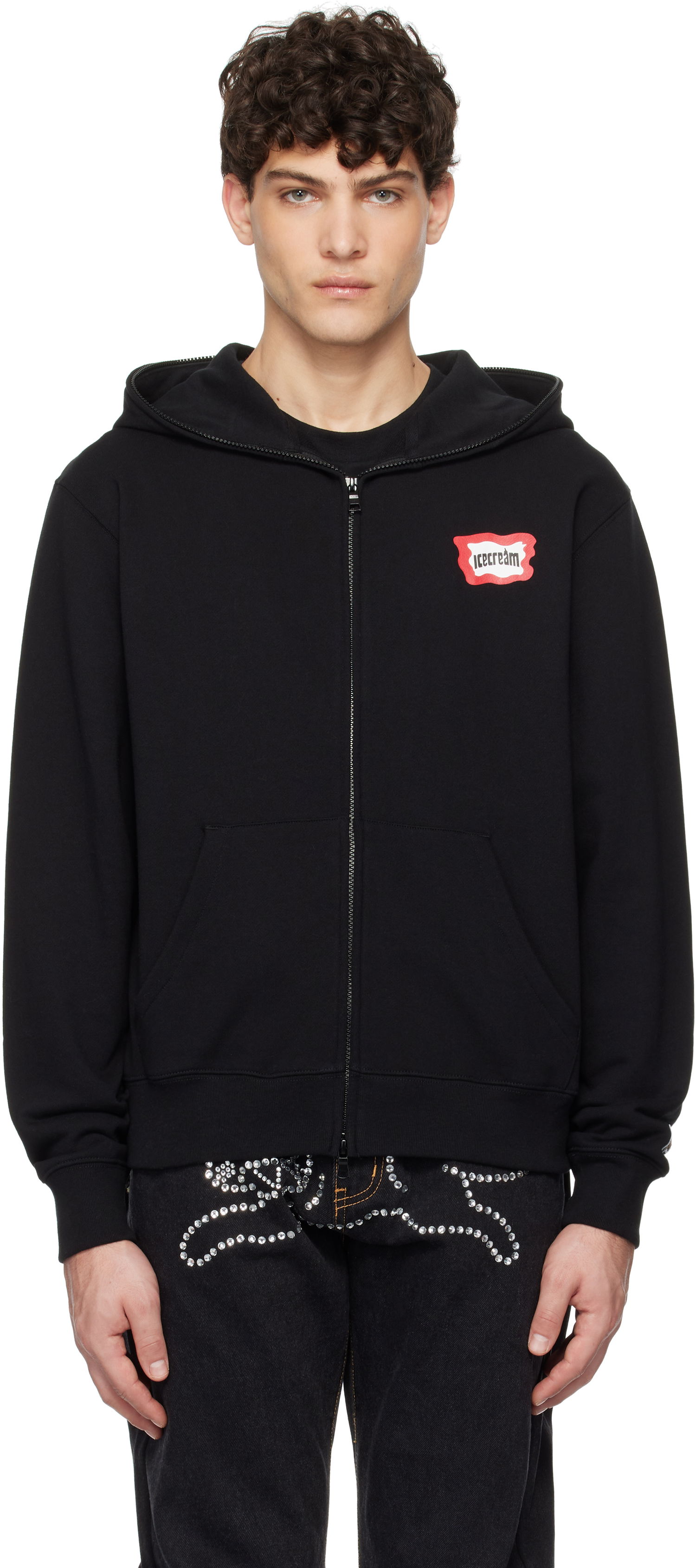 Суитчър BBC IceCream ICECREAM Roundabout Zip Hoodie Черно | IC24452, 0