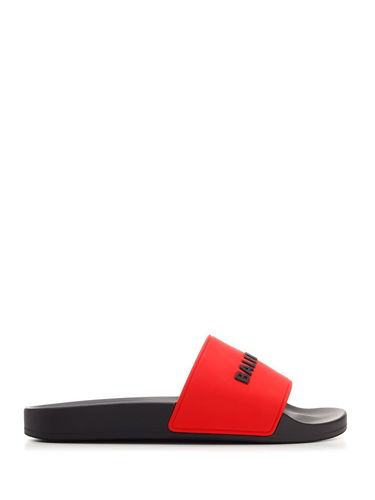 Кецове и обувки Balenciaga Pool Slide Blood Red Black Червено | 565826W1S8A6410, 0
