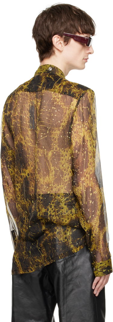 Риза Rick Owens Rick Owens Hollywood Larry Fogpocket Shirt Зелено | RU01E5287 SP1, 2