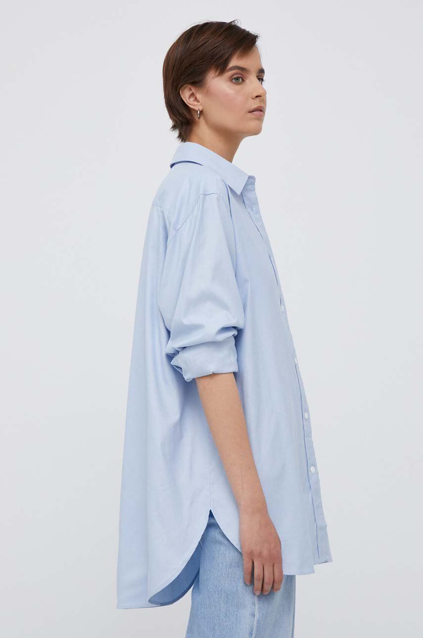 Риза Tommy Hilfiger Icons Stripe Oversized Shirt Синьо | WW0WW38968, 0