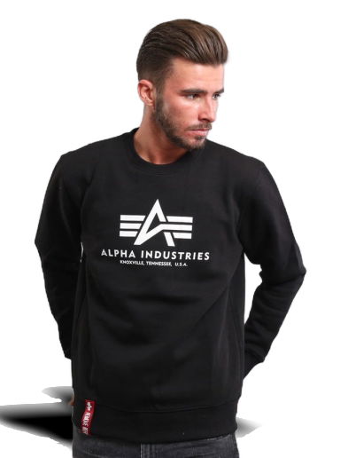 Суитчър Alpha Industries Basic Sweater Черно | 178302 03