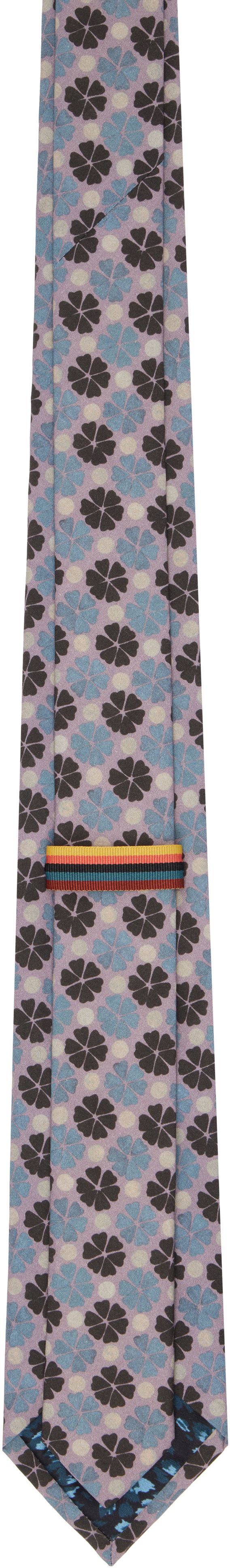 Шал Paul Smith Paul Smith 'The Painted Geo' Floral Tie Лилаво | M1A-0TIE-P02595-55, 1