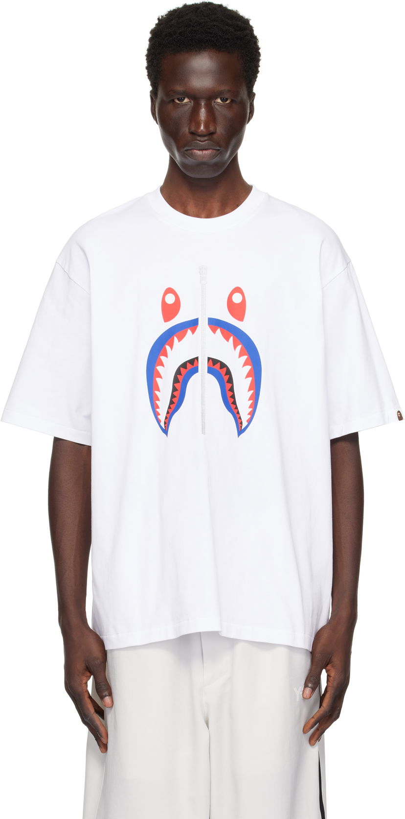 Тениска BAPE Shark Graphic T-Shirt Бяло | 001TEK701306M