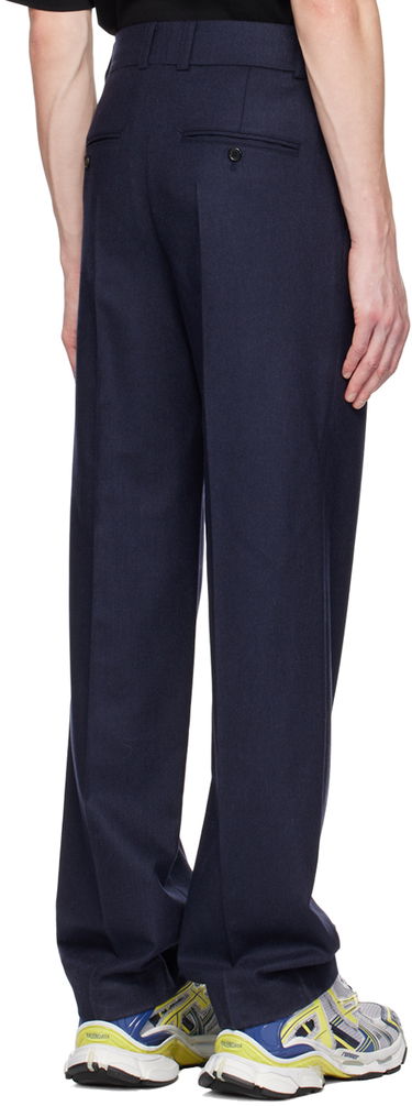 Панталони We11done Melina Wide Leg Wool Trousers Синьо | WD-PT3-22-286-M-NV, 2