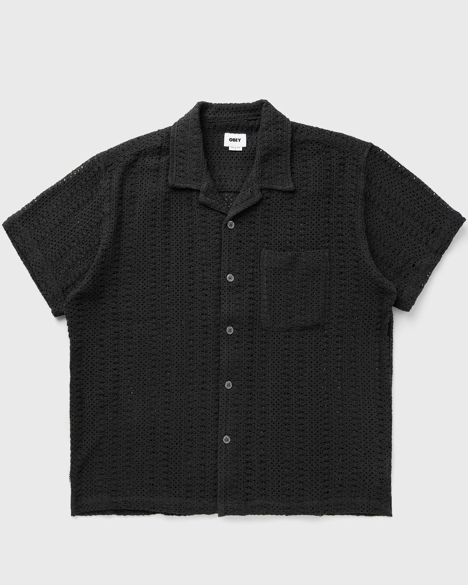 Риза OBEY Harison Woven Shirt Черно | 181210444-BLK, 0