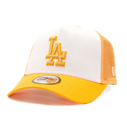 Шапка с козирка New Era 9FORTY A-Frame Trucker MLB Style Activist Los Angeles Dodgers Cooperstown PSM / Pi Жълто | 60435092, 0