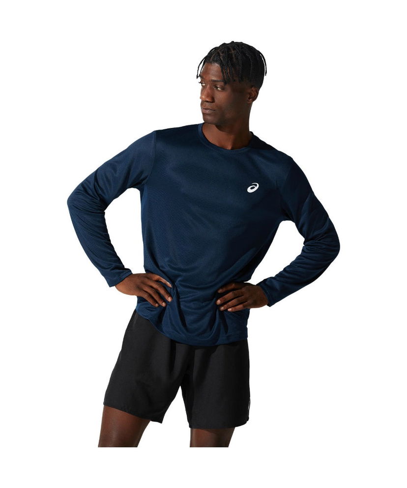 Фланелка Asics Silver Long Sleeve T-Shirt Синьо | 2011C350-400