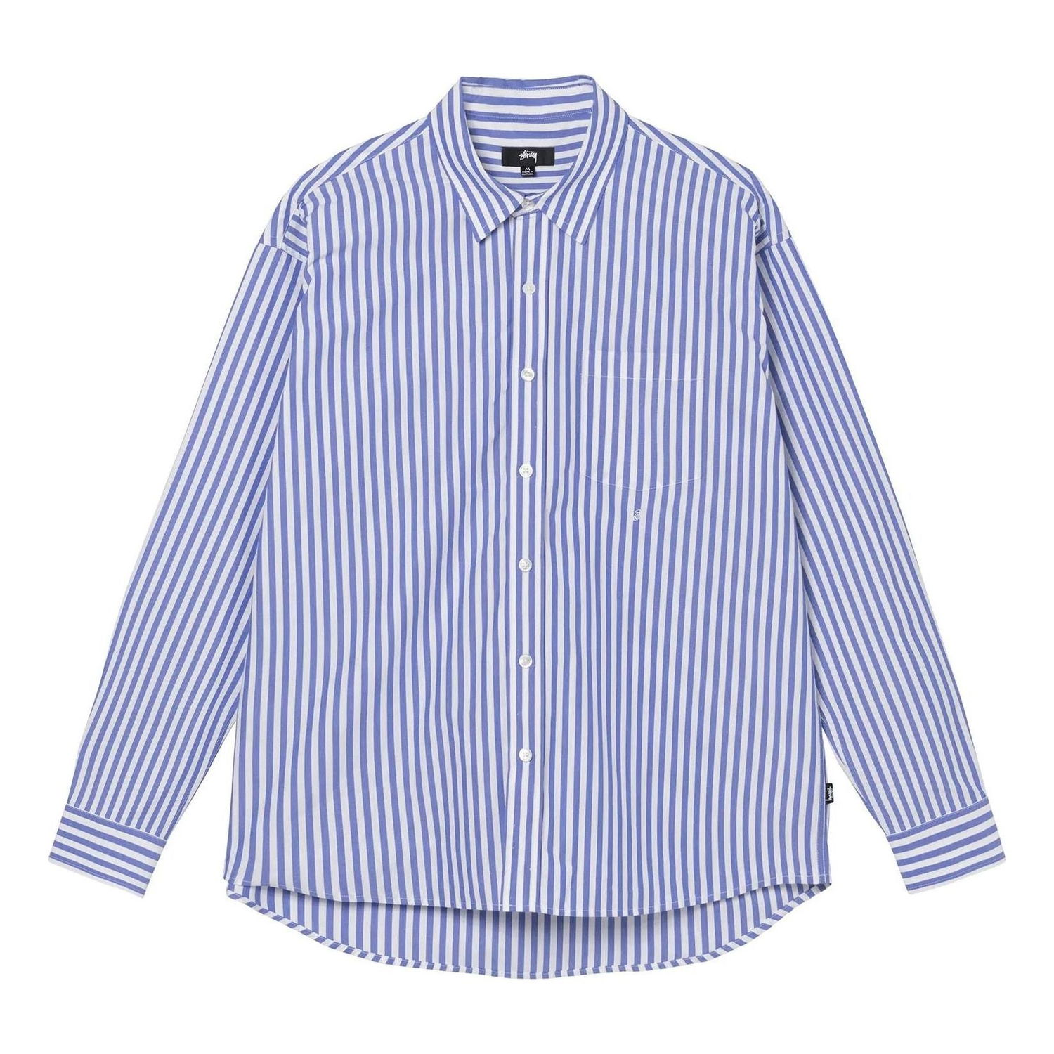 Риза Stüssy Striped Poplin Shirt Синьо | 1110248, 0