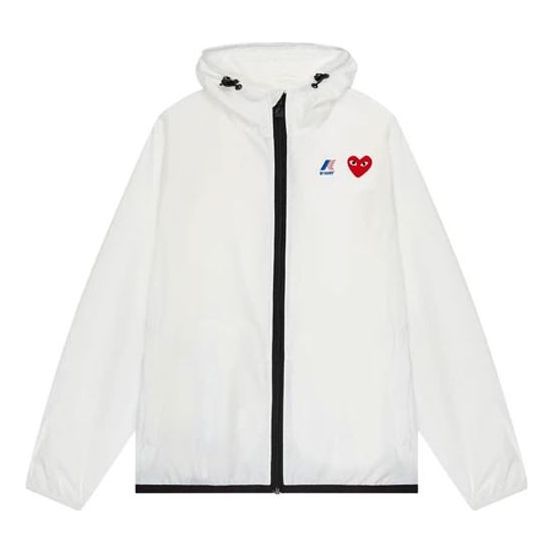 Ветровка Comme des Garçons PLAY x  Full Zip Jacket Бяло | P1J501-WHITE