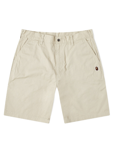 Къси панталони BAPE Ape Head One Point Chino Shorts Бежово | 001SPJ801004M-BGE