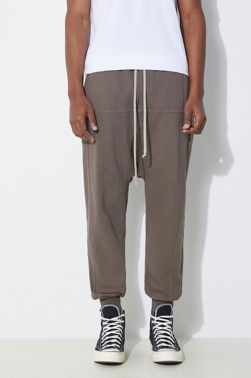 Спортни панталони Rick Owens Sweatpants Smooth Кафяво | DU01D1395.RIG.34