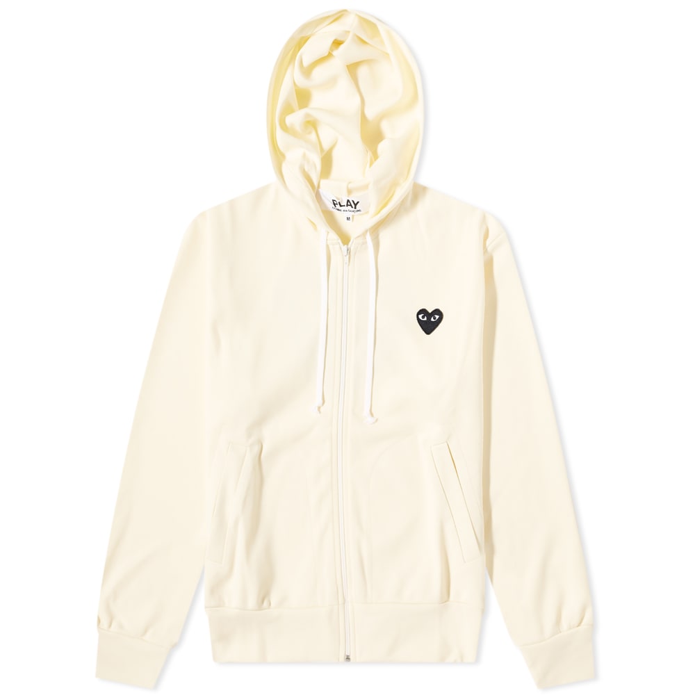 Суитчър Comme des Garçons Play Black Heart Back Print Zip Hoodie Бежово | P1T254-3, 0