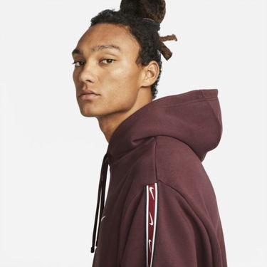Суитчър Nike Repeat Pullover Fleece Hoodie Червено | DX2028-652, 2