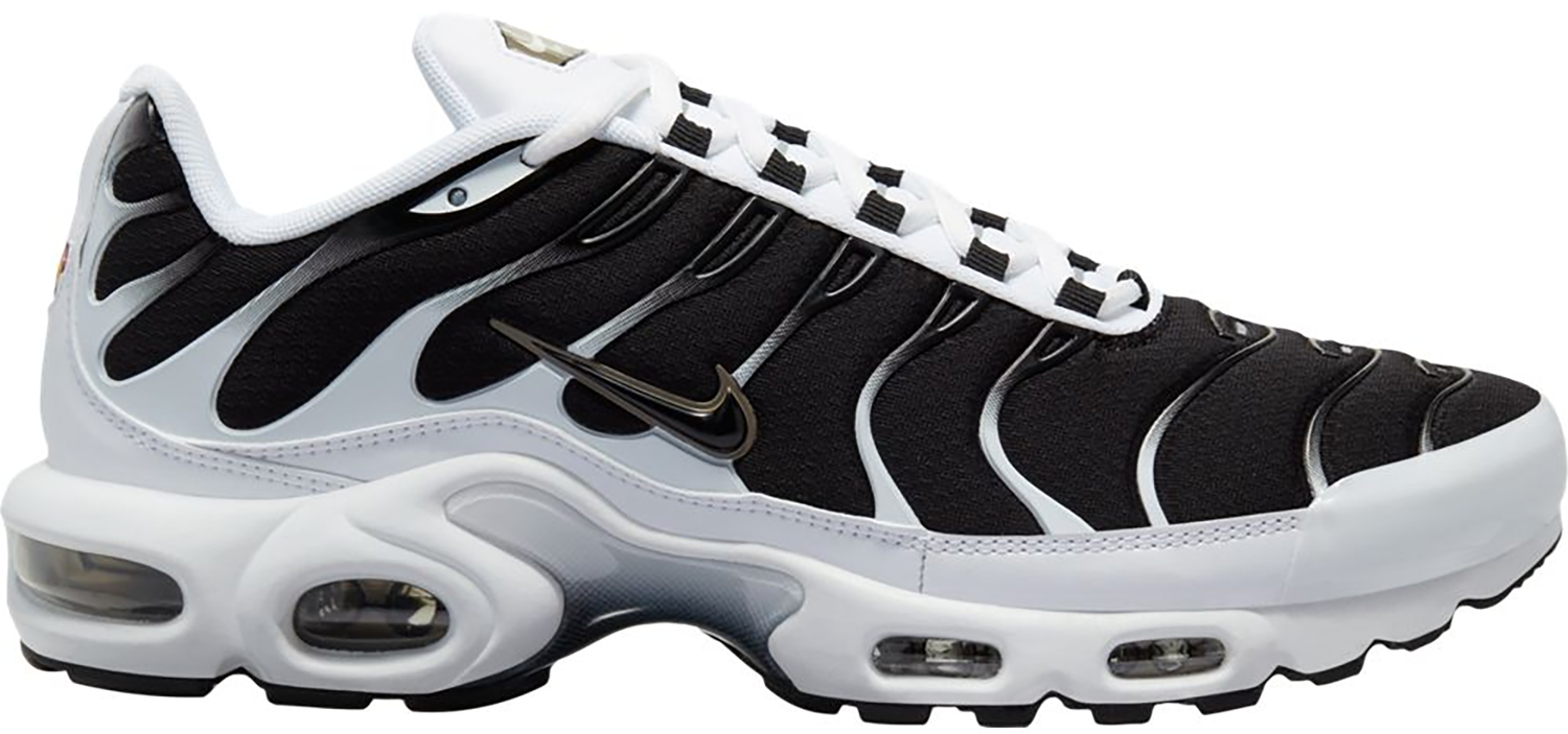 Кецове и обувки Nike Air Max Plus White Black Metallic Pewter Черно | CT1094-102, 0