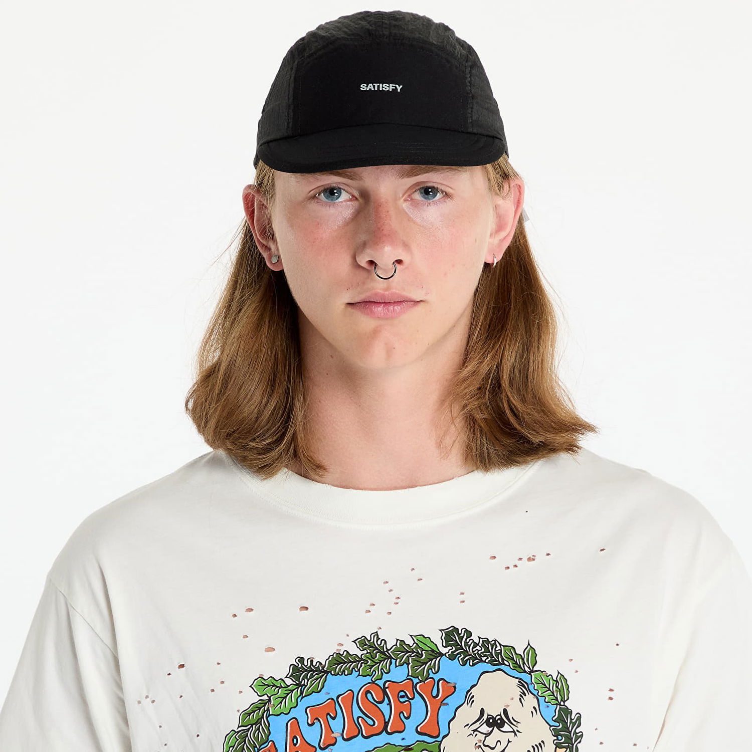 Шапка с козирка Satisfy Satisfy Rippy Trail Cap Черно | 31000-BK-SA, 0