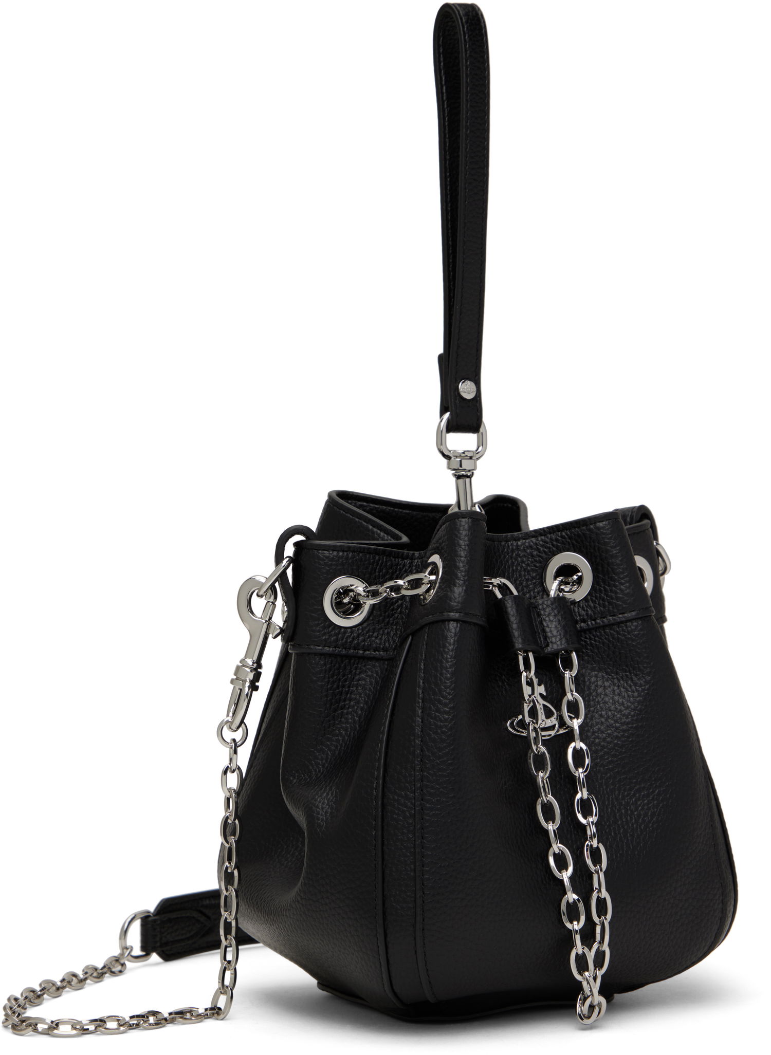 Чанта през рамо Vivienne Westwood Small Bucket Bag Черно | 4C030004W-S000D-, 1