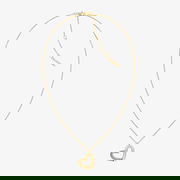 Ribbed Heart Pendant Necklace