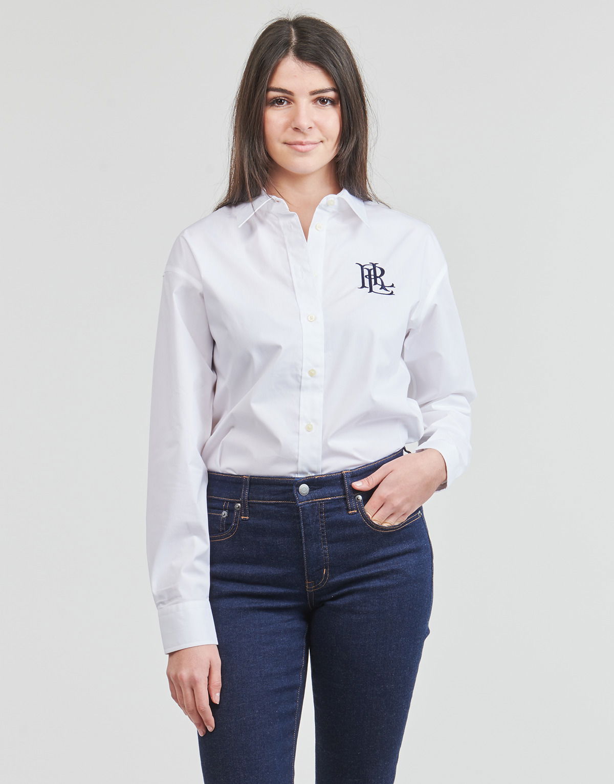 Риза Polo by Ralph Lauren Kotta Long Sleeve Button Front Shirt Бяло | 200932538001, 0