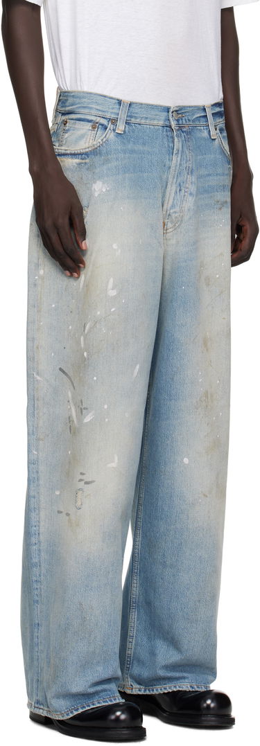 Дънки Acne Studios Acne Studios U Paint Splatter Jeans Синьо | C00091-, 4