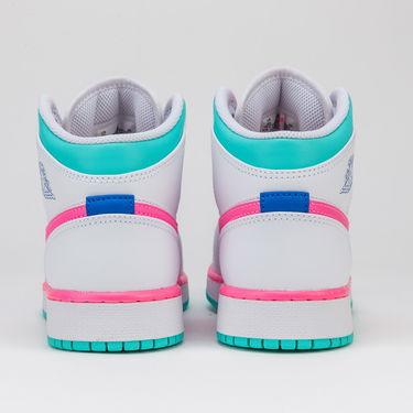 Кецове и обувки Jordan Air Jordan 1 Mid GS "Digital Pink" Бяло | 555112-102, 3