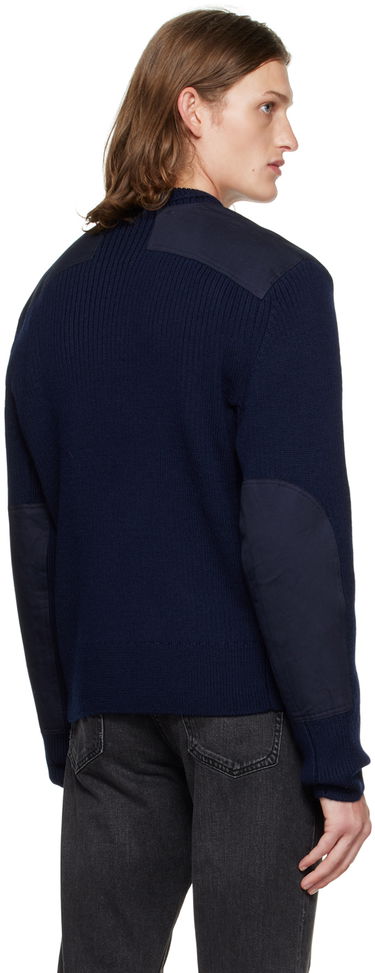 Пуловер rag & bone Rag & Bone Dexter Mixed Media Sweater Тъмно синьо | MBS22F017BW17, 2