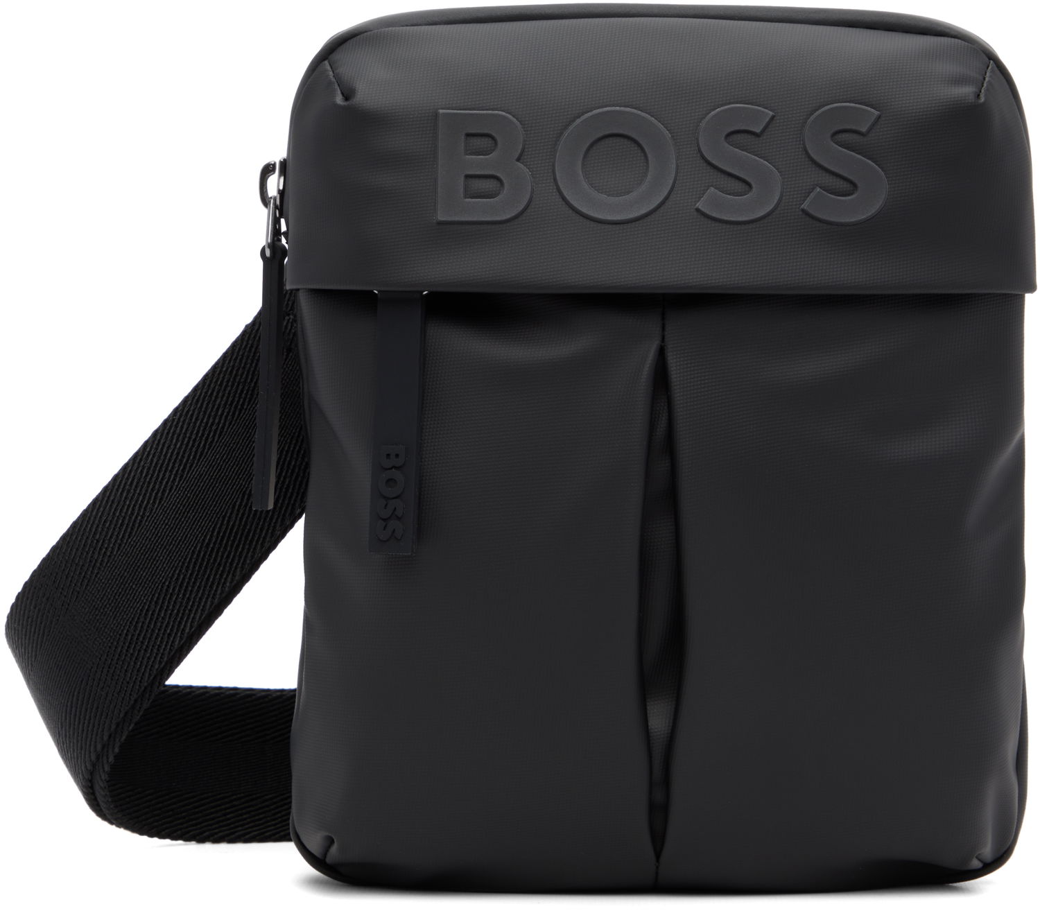Чанта през рамо BOSS Bonded-Logo Shoulder Bag Черно | 50548089, 0