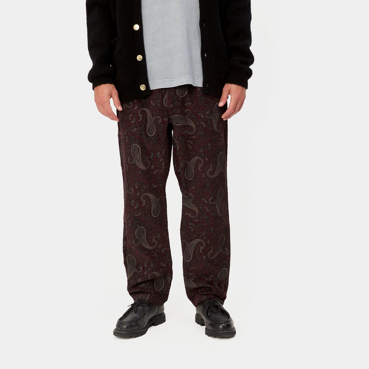 Панталони Carhartt WIP Flint Pant Paisley Print "Buckeye rinsed" Кафяво | I029443_1U6_02, 0